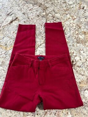 GAP Women's Deep Red Slim Chinos